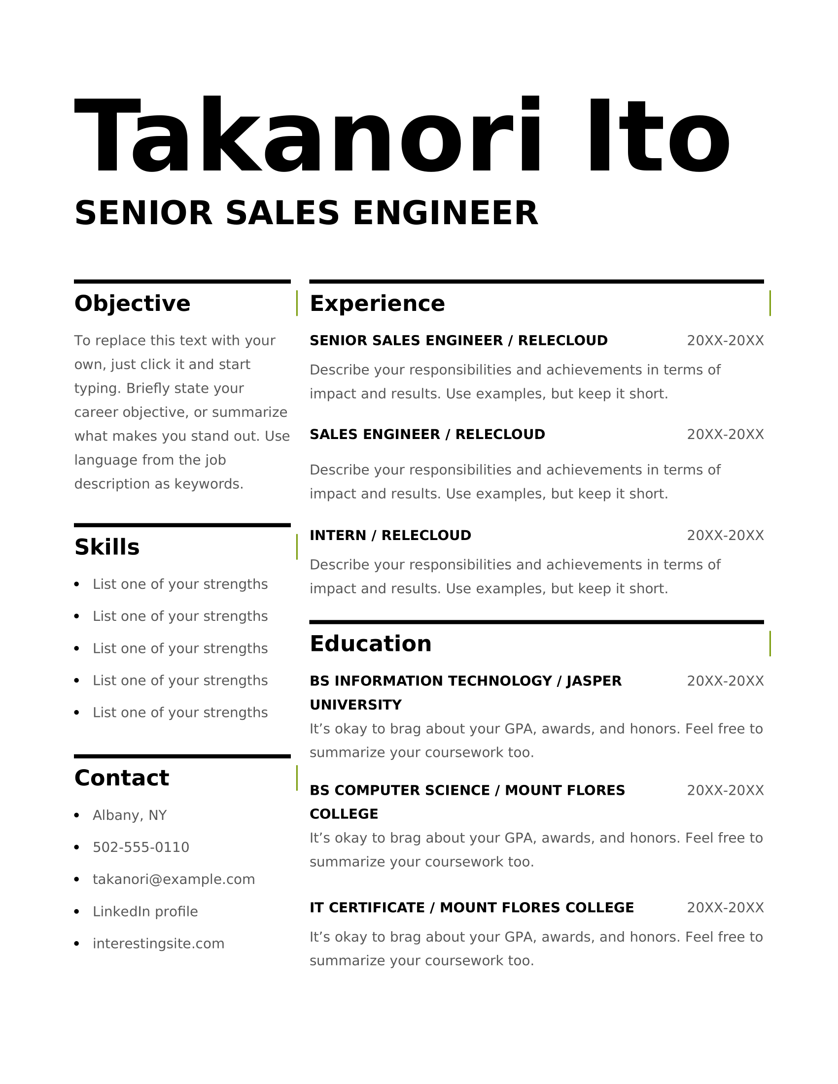 35+ Free Professional Resume Templates for 2025
